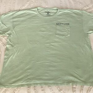 Salt Life Mint Green Short Sleeve Pocket Tee